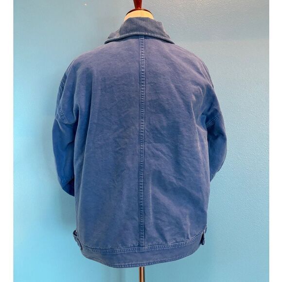NEW BDG Urban Outfitters Jacket 100% Cotton Canvas Fully Lined Pockets Blue XL - Picture 5 of 9
